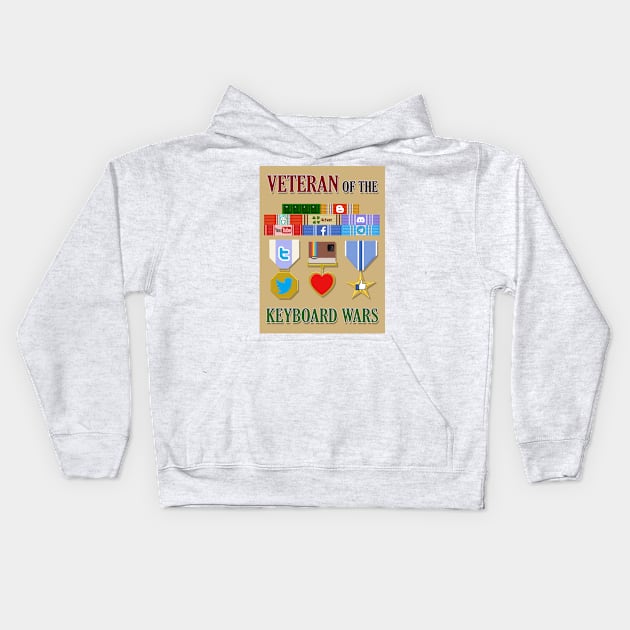 Veteran of the Keyboard Wars Kids Hoodie by Funkybat